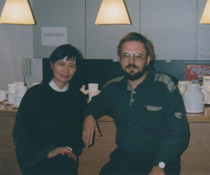 Ле Хонг Ван и А.А.Тужилин в Лейпциге, Германия.