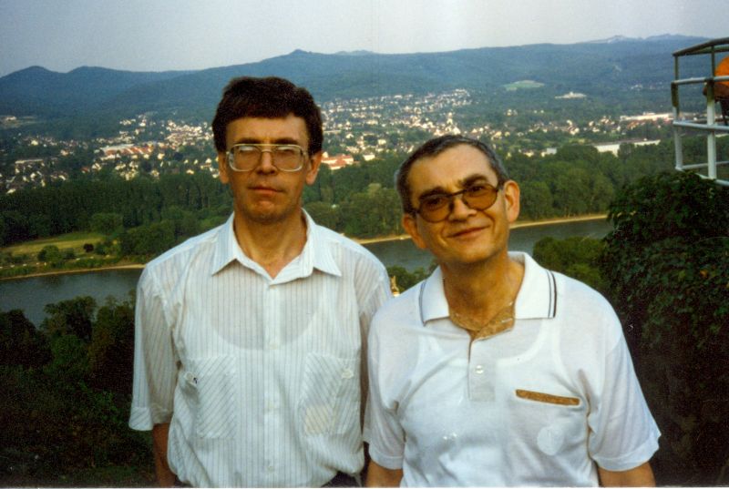 А.Т.Фоменко и Ю.И.Манин в Бонне, Германия. 1996 г.