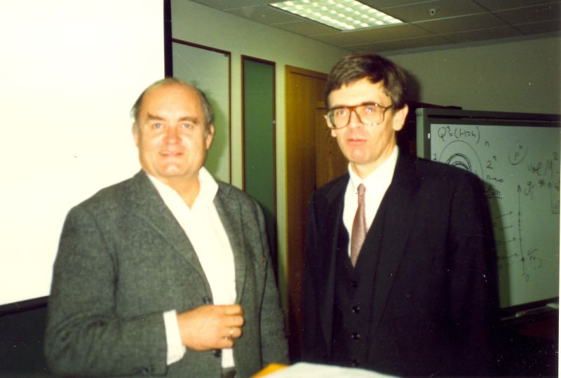 В.Хакен и А.Т.Фоменко в США.